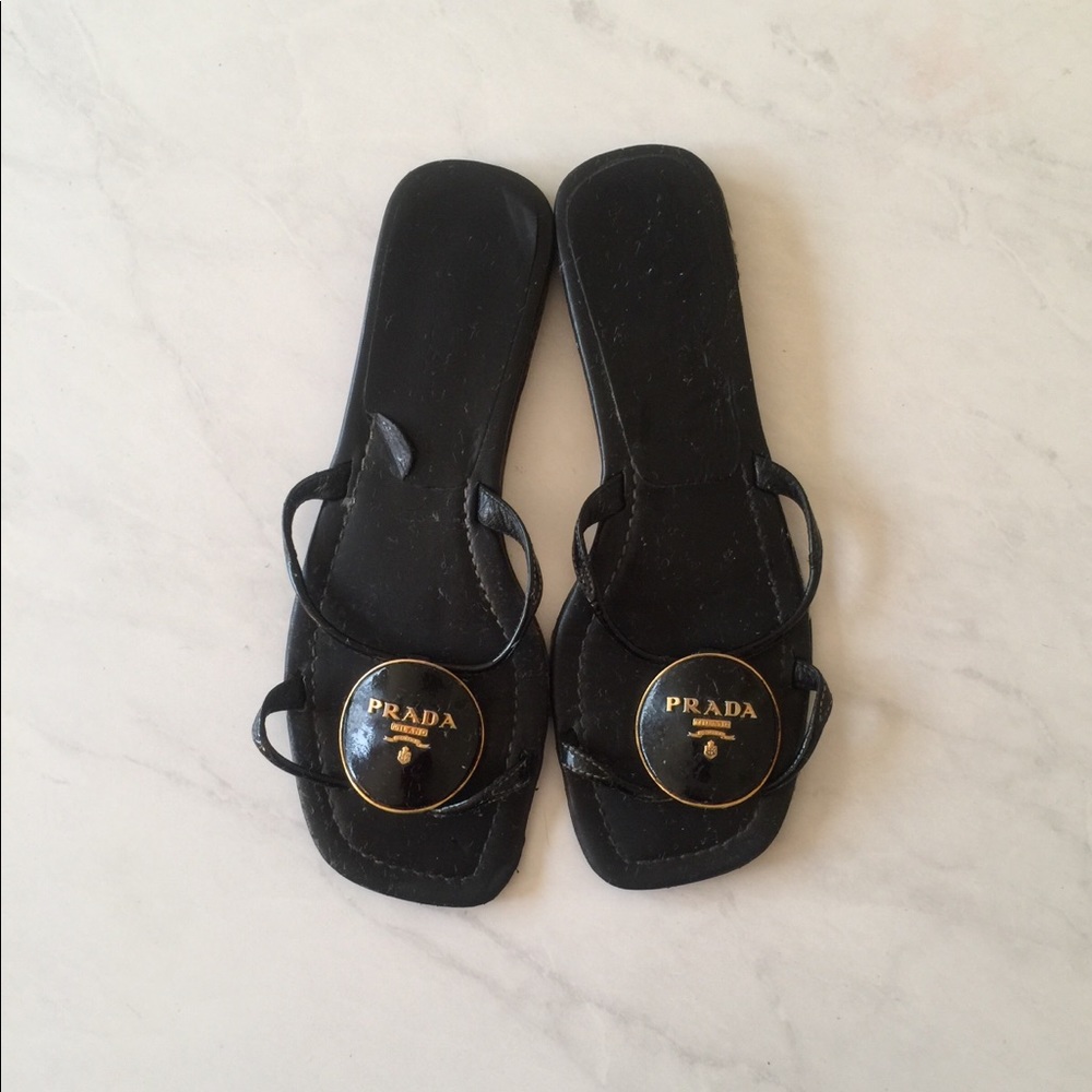 Prada Flip Flop Sandals